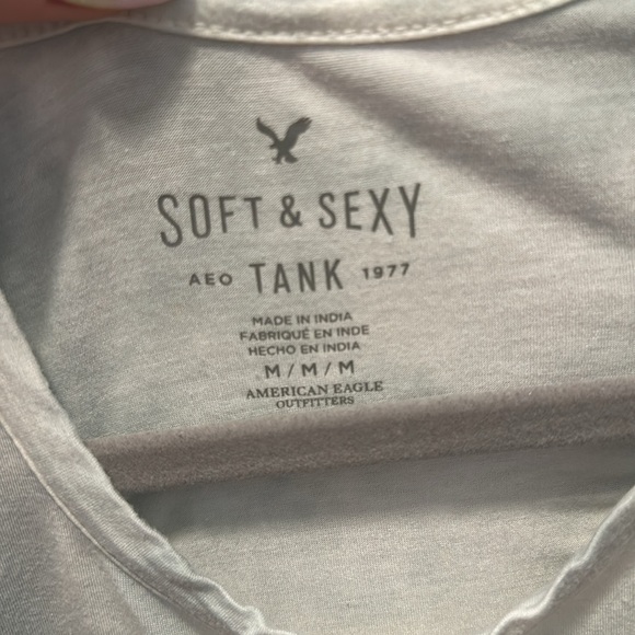 SOFT & SEXY AE Blue and white tie dye tank - Picture 2 of 2